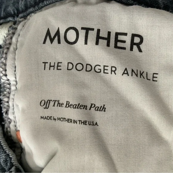 MOTHER SUPERIOR Jeans Dodger Ankle Off the Beaten Path Gray Size 29
